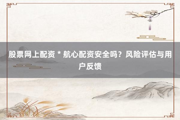 股票网上配资 * 航心配资安全吗？风险评估与用户反馈
