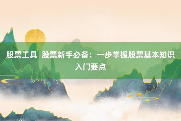 股票工具  股票新手必备：一步掌握股票基本知识入门要点