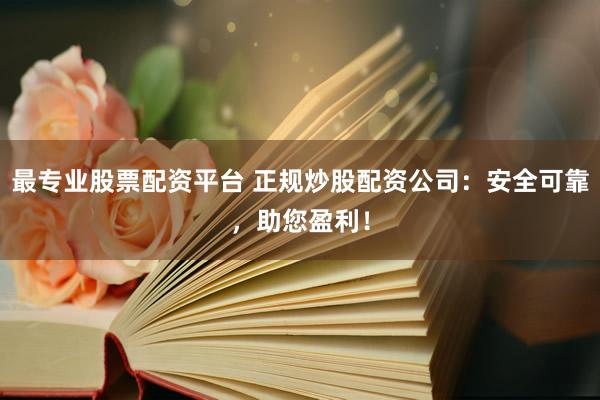 最专业股票配资平台 正规炒股配资公司：安全可靠，助您盈利！