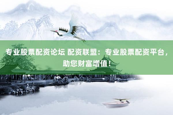 专业股票配资论坛 配资联盟：专业股票配资平台，助您财富增值！