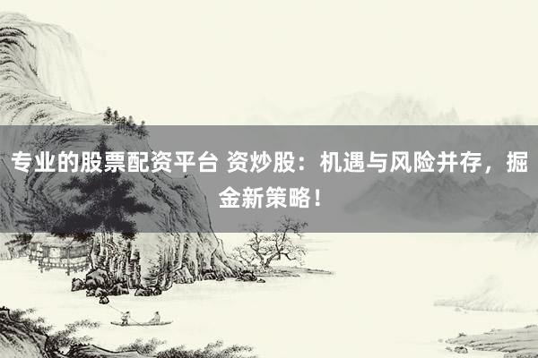 专业的股票配资平台 资炒股：机遇与风险并存，掘金新策略！
