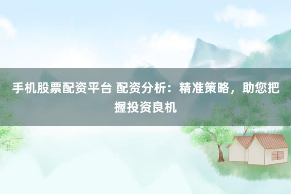 手机股票配资平台 配资分析：精准策略，助您把握投资良机