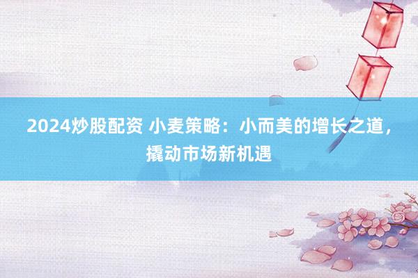2024炒股配资 小麦策略：小而美的增长之道，撬动市场新机遇