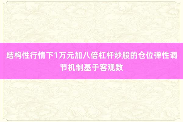 结构性行情下1万元加八倍杠杆炒股的仓位弹性调节机制基于客观数