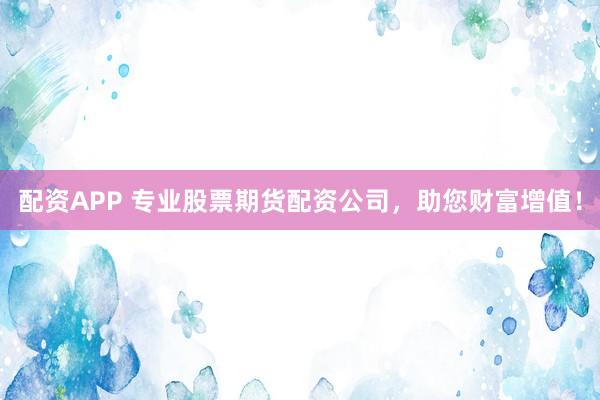 配资APP 专业股票期货配资公司,助您财富增值!