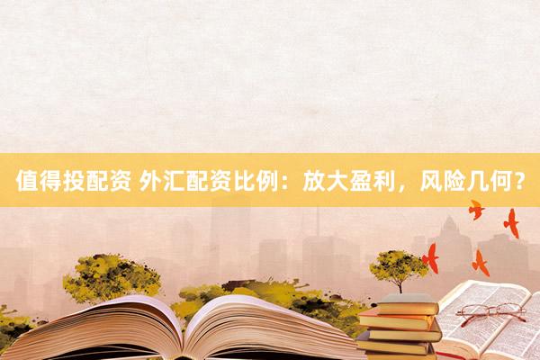 值得投配资 外汇配资比例:放大盈利,风险几何?